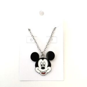 New Silver Mickey Mouse Necklace